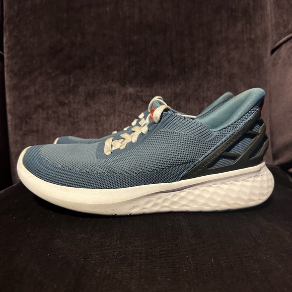 KIZIK Athens Unisex M7.5/W9 Blue White Cushioned Slip On Comfort Shoes - Picture 1 of 7